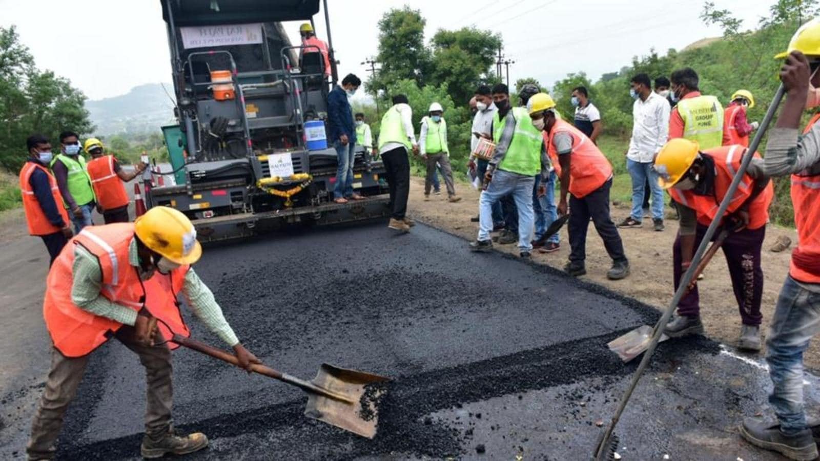 Industrial road network construction